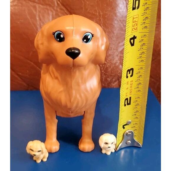Barbie 5 Inch Pregnant Brown Labrador Dog 2 Puppies Newborn Playset Replacements - Picture 10 of 11